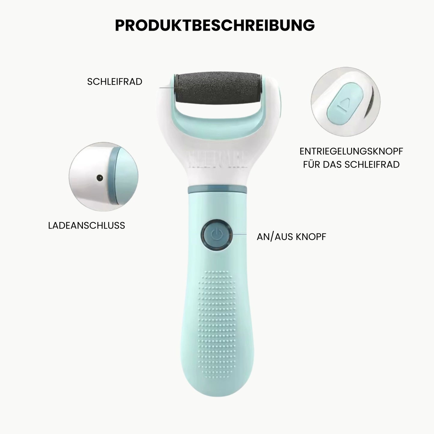 SilkyFeet One - Elektrischer Fußschleifer Pro