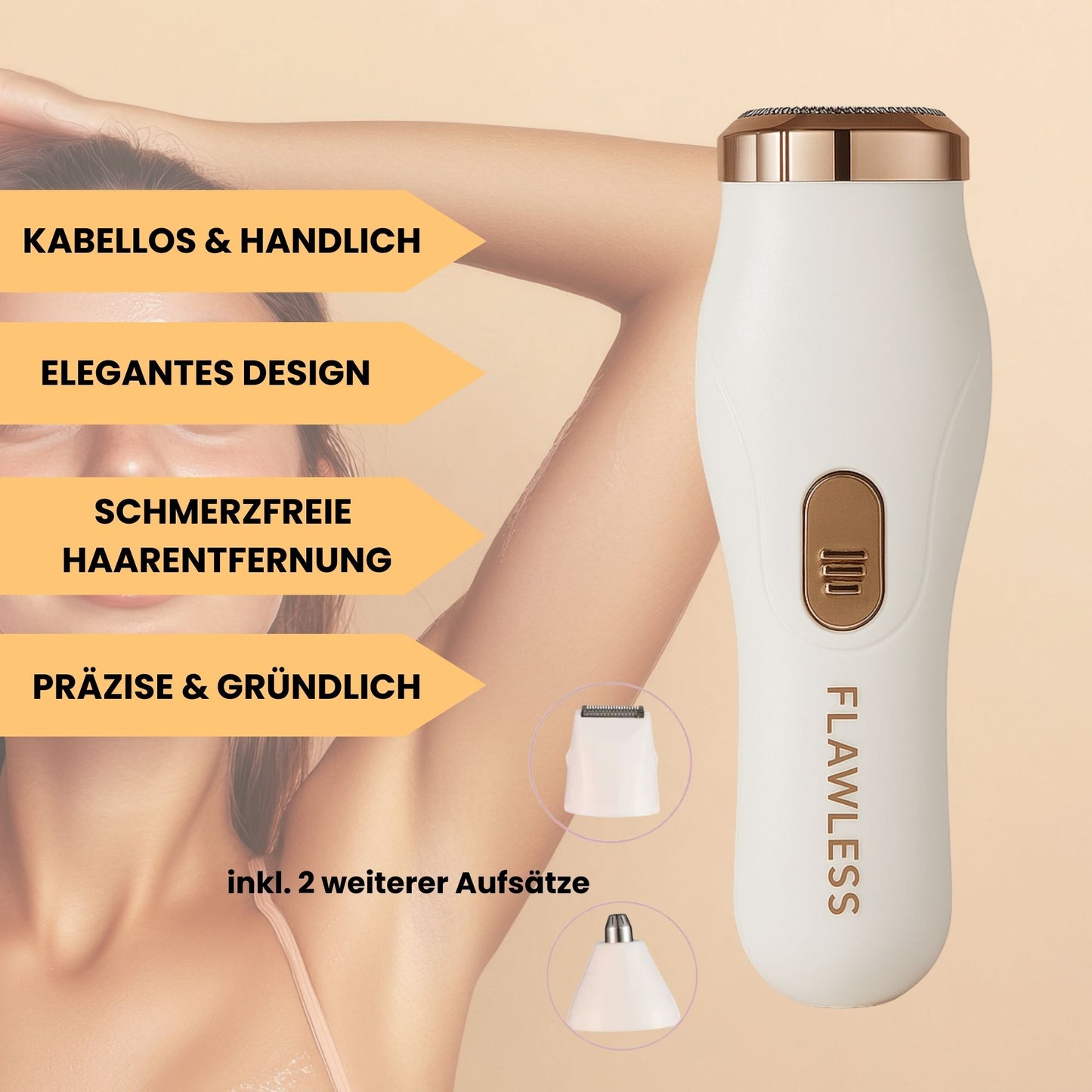 Velvet Shave - 3in1 Damenrasierer