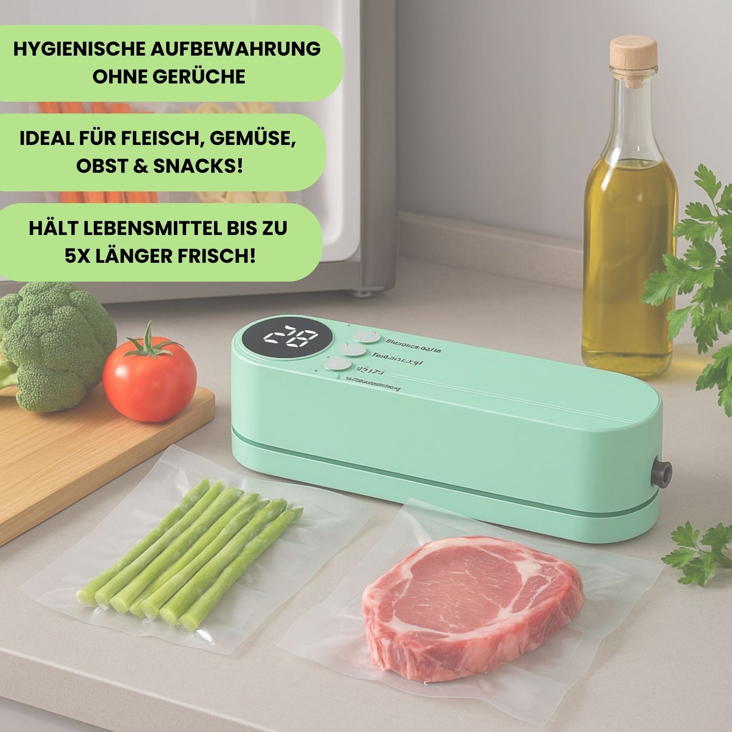 Seal Pro Max - Für Fleisch, Gemüse & Snacks